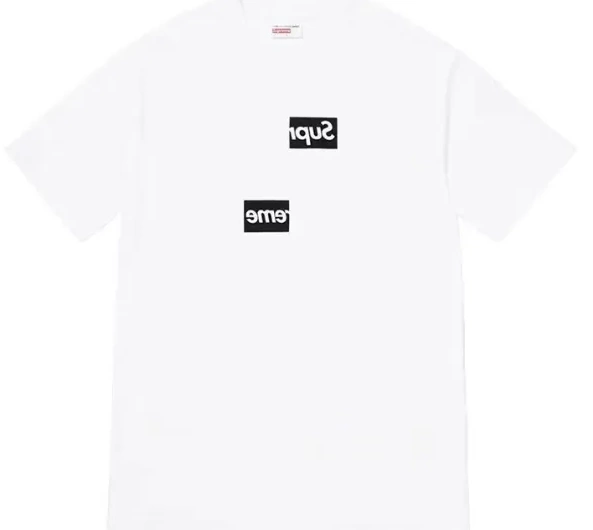 short and black and 18FW disassembly sleeved splicing misaligned T-shirt S-XL white 0823